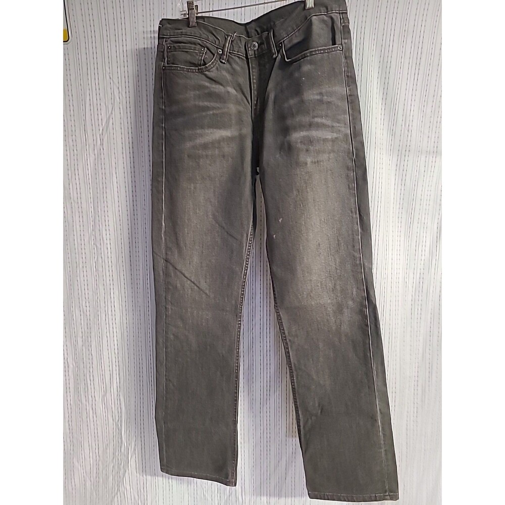 Levi’s 514 Jeans Men Gray Straight Leg Denim Outdoors Western (34x34) USA Grunge
